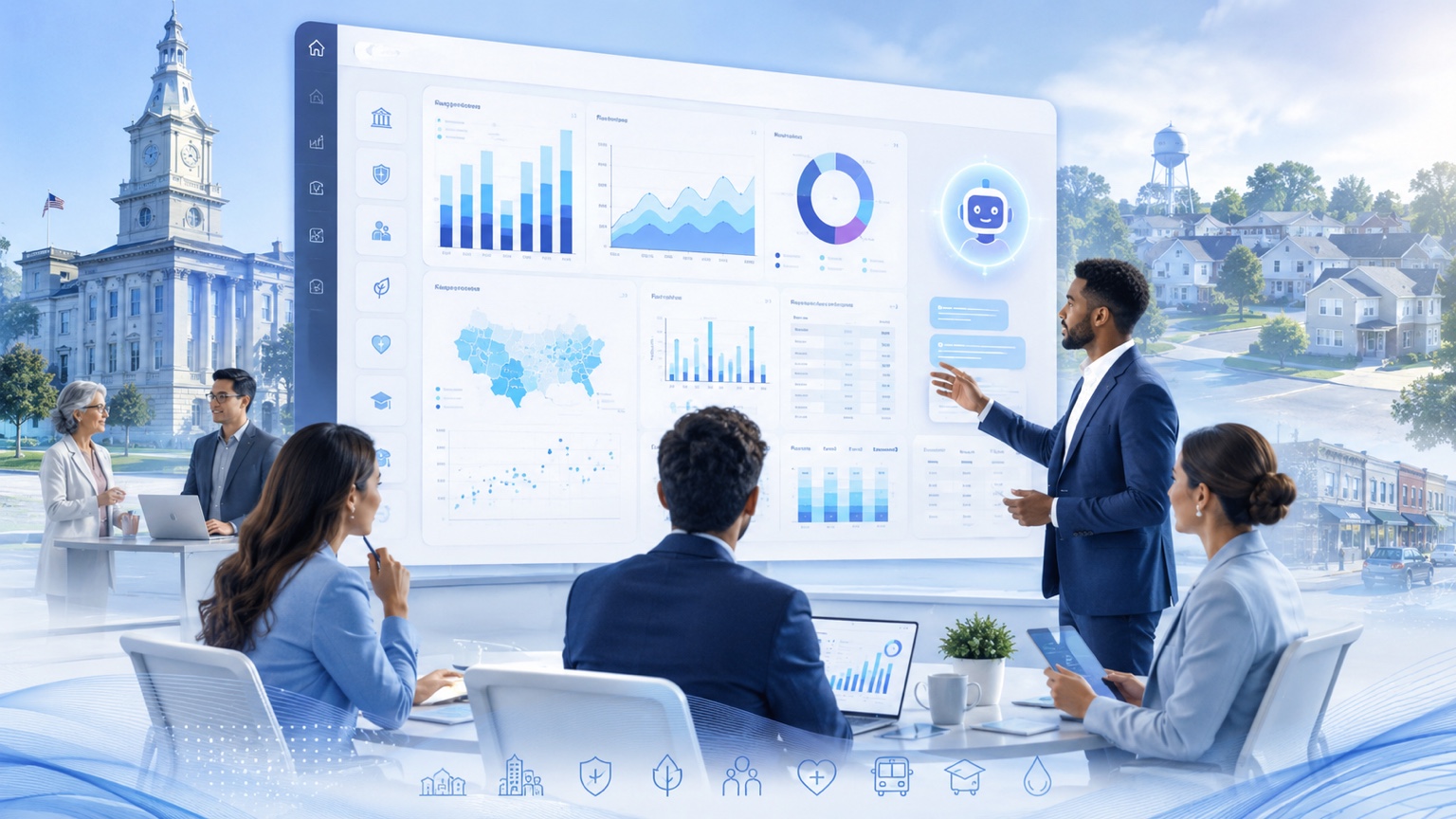 Digitale kommunale Planung mit Dashboard